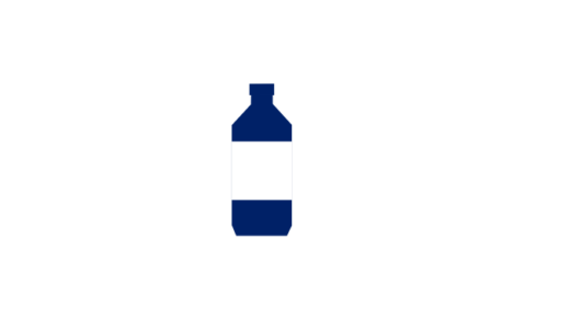 ピクトグラム風の水薬瓶のイラスト（色違いあり）